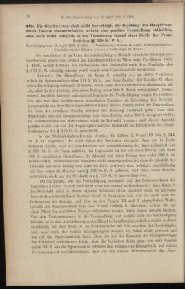 Verordnungsblatt des K.K. Justizministeriums 18880222 Seite: 62