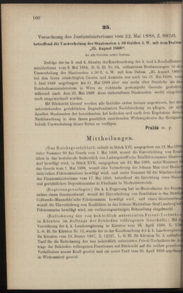 Verordnungsblatt des K.K. Justizministeriums 18880525 Seite: 6