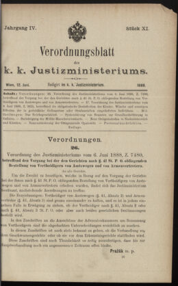 Verordnungsblatt des K.K. Justizministeriums