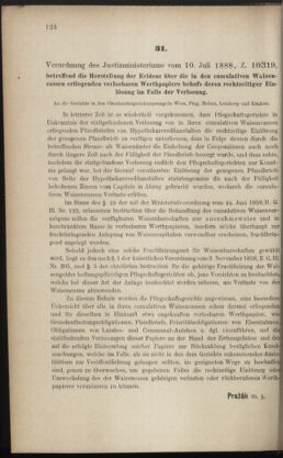 Verordnungsblatt des K.K. Justizministeriums 18880712 Seite: 2