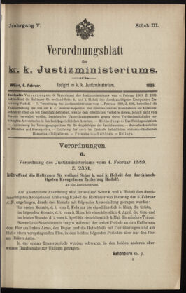 Verordnungsblatt des K.K. Justizministeriums