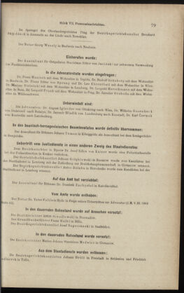 Verordnungsblatt des K.K. Justizministeriums 18890410 Seite: 15