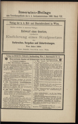 Verordnungsblatt des K.K. Justizministeriums 18890417 Seite: 7