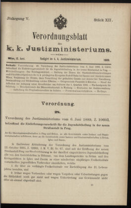 Verordnungsblatt des K.K. Justizministeriums