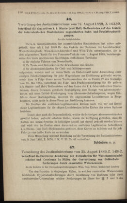 Verordnungsblatt des K.K. Justizministeriums 18890909 Seite: 2