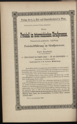 Verordnungsblatt des K.K. Justizministeriums 18891026 Seite: 12