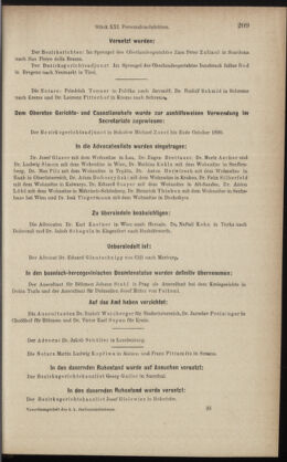 Verordnungsblatt des K.K. Justizministeriums 18891026 Seite: 9