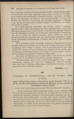 Verordnungsblatt des K.K. Justizministeriums 18891125 Seite: 2