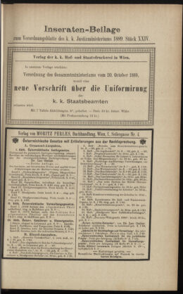 Verordnungsblatt des K.K. Justizministeriums 18891210 Seite: 15