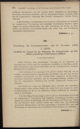 Verordnungsblatt des K.K. Justizministeriums 18891210 Seite: 2