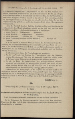 Verordnungsblatt des K.K. Justizministeriums 18891210 Seite: 5