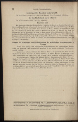 Verordnungsblatt des K.K. Justizministeriums 18900127 Seite: 12