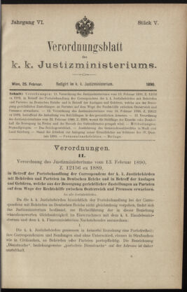 Verordnungsblatt des K.K. Justizministeriums