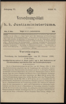 Verordnungsblatt des K.K. Justizministeriums