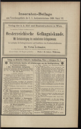 Verordnungsblatt des K.K. Justizministeriums 18900616 Seite: 15