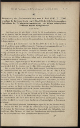 Verordnungsblatt des K.K. Justizministeriums 18900616 Seite: 3