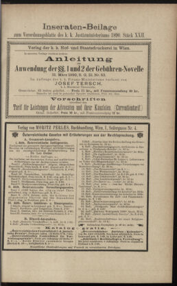 Verordnungsblatt des K.K. Justizministeriums 18901117 Seite: 7