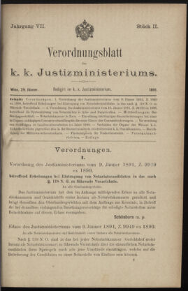 Verordnungsblatt des K.K. Justizministeriums