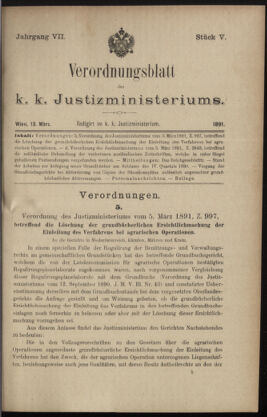 Verordnungsblatt des K.K. Justizministeriums