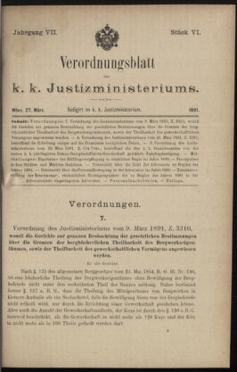 Verordnungsblatt des K.K. Justizministeriums