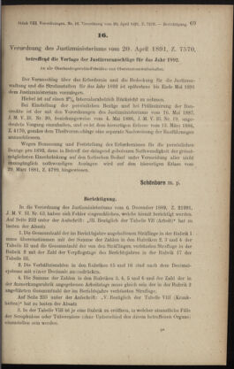 Verordnungsblatt des K.K. Justizministeriums 18910428 Seite: 3