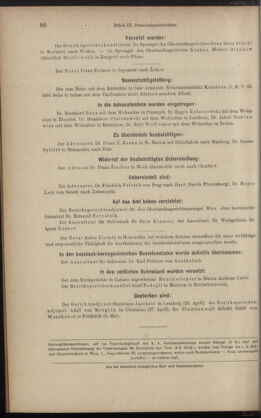 Verordnungsblatt des K.K. Justizministeriums 18910512 Seite: 6