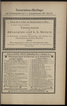 Verordnungsblatt des K.K. Justizministeriums 18910512 Seite: 7