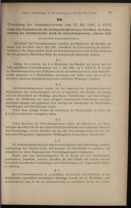 Verordnungsblatt des K.K. Justizministeriums 18910528 Seite: 7