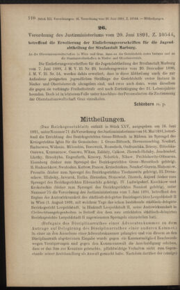 Verordnungsblatt des K.K. Justizministeriums 18910625 Seite: 2