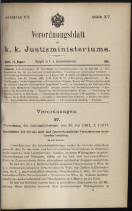 Verordnungsblatt des K.K. Justizministeriums