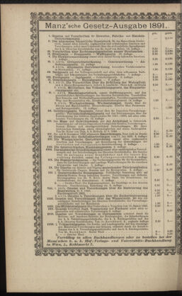 Verordnungsblatt des K.K. Justizministeriums 18911014 Seite: 8