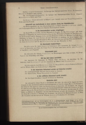 Verordnungsblatt des K.K. Justizministeriums 18920114 Seite: 8