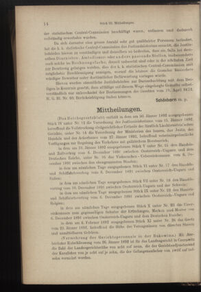 Verordnungsblatt des K.K. Justizministeriums 18920209 Seite: 2