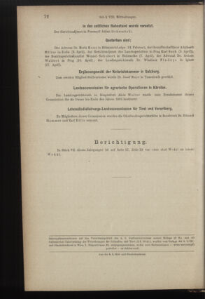 Verordnungsblatt des K.K. Justizministeriums 18920426 Seite: 14