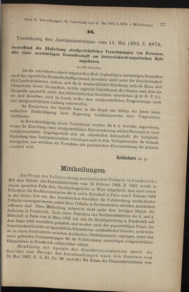 Verordnungsblatt des K.K. Justizministeriums 18920516 Seite: 5