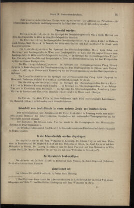 Verordnungsblatt des K.K. Justizministeriums 18920516 Seite: 9