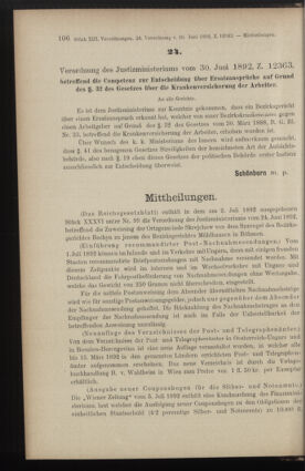 Verordnungsblatt des K.K. Justizministeriums 18920712 Seite: 2