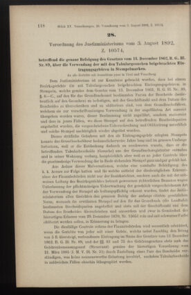 Verordnungsblatt des K.K. Justizministeriums 18920817 Seite: 2