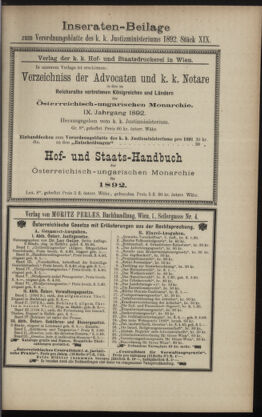 Verordnungsblatt des K.K. Justizministeriums 18921012 Seite: 7