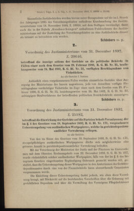 Verordnungsblatt des K.K. Justizministeriums 18930113 Seite: 2