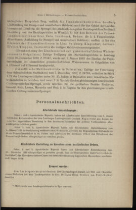 Verordnungsblatt des K.K. Justizministeriums 18930113 Seite: 5