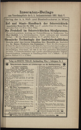 Verordnungsblatt des K.K. Justizministeriums 18930228 Seite: 7