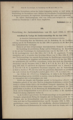 Verordnungsblatt des K.K. Justizministeriums 18930427 Seite: 2