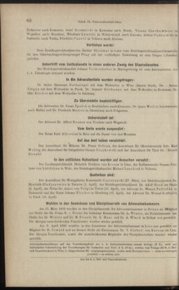 Verordnungsblatt des K.K. Justizministeriums 18930427 Seite: 6