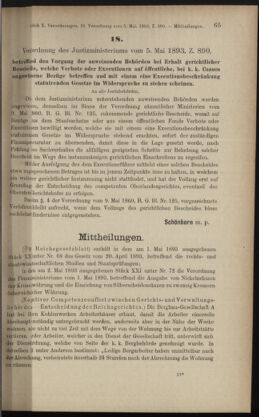 Verordnungsblatt des K.K. Justizministeriums 18930511 Seite: 3