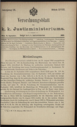 Verordnungsblatt des K.K. Justizministeriums