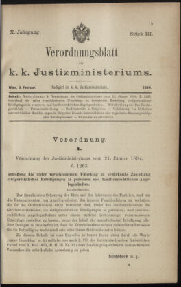 Verordnungsblatt des K.K. Justizministeriums