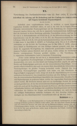 Verordnungsblatt des K.K. Justizministeriums 18940623 Seite: 2