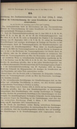 Verordnungsblatt des K.K. Justizministeriums 18940623 Seite: 3