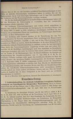 Verordnungsblatt des K.K. Justizministeriums 18940623 Seite: 7